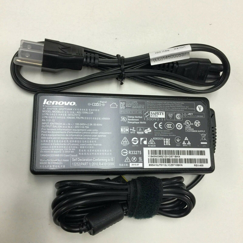 Lenovo Y730-15ICH AC Adapter Power Cord Supply Charger Cable Wire Genuine Original