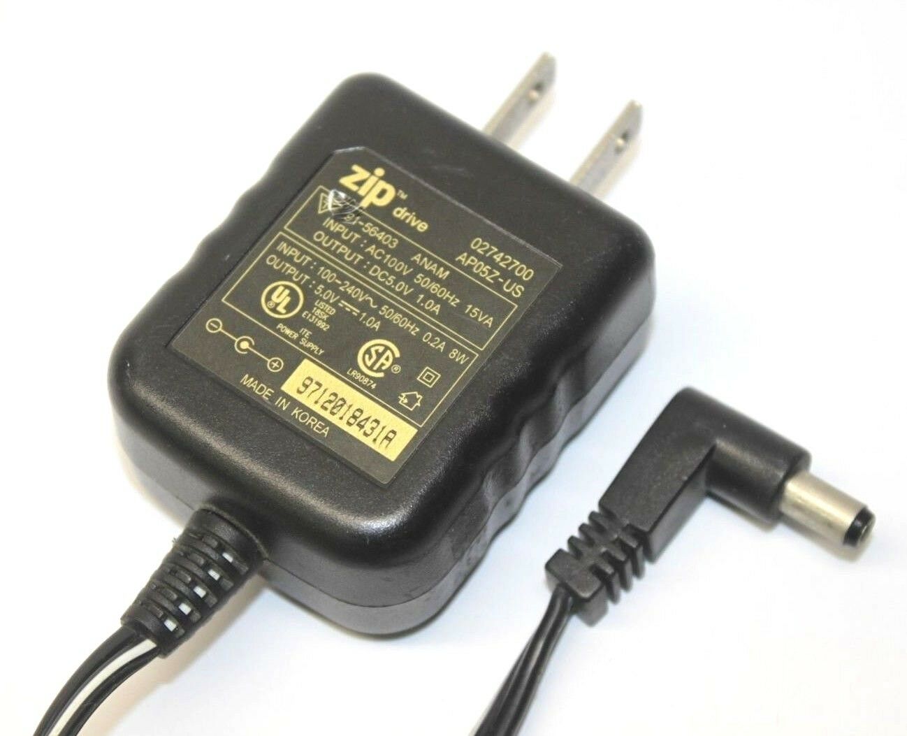 iOmega ZIP AP05Z-US 02742700 Drive AC Adapter Power Supply Cord Cable Charger External USB Genuine Original